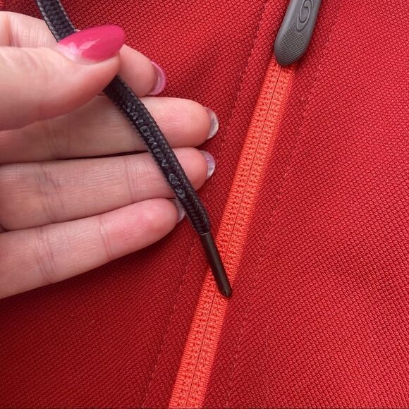 Youth Salomon Full Zip red hooded jacket XL Activewear Zipper Pockets - Picture 7 of 12